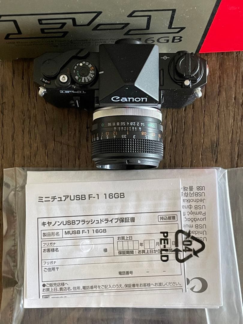 レア Canon ミニチュアカメラ USBメモリー F-1 16GB