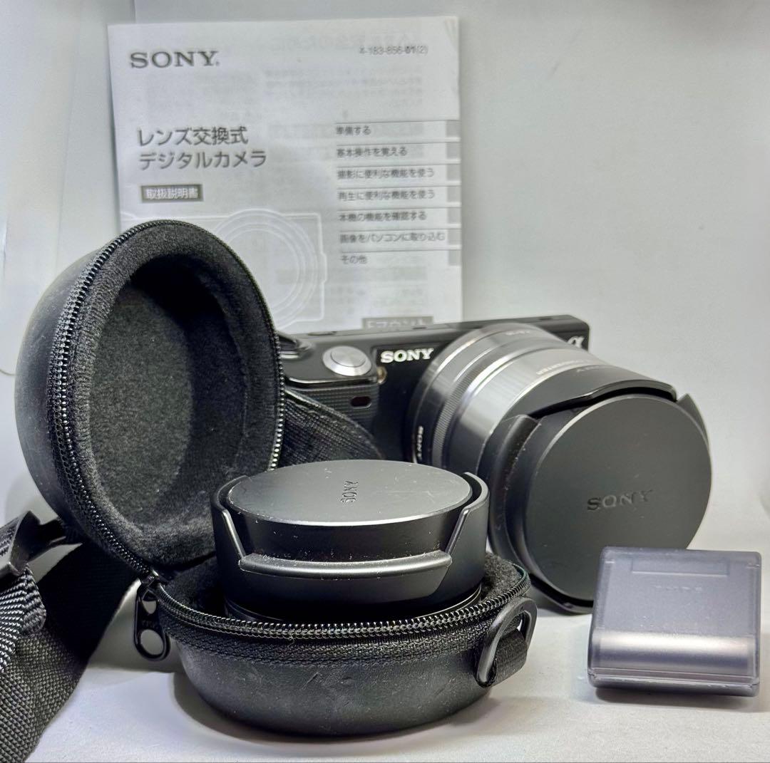 SONY NEX-5 16mm ワイド・魚眼 コンバーター セット 純正ケース付