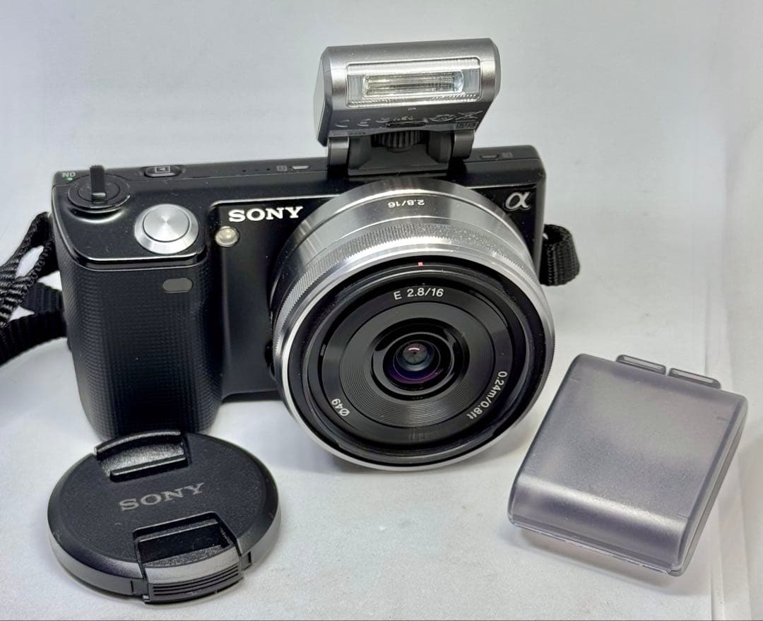 SONY NEX-5 16mm ワイド・魚眼 コンバーター セット 純正ケース付
