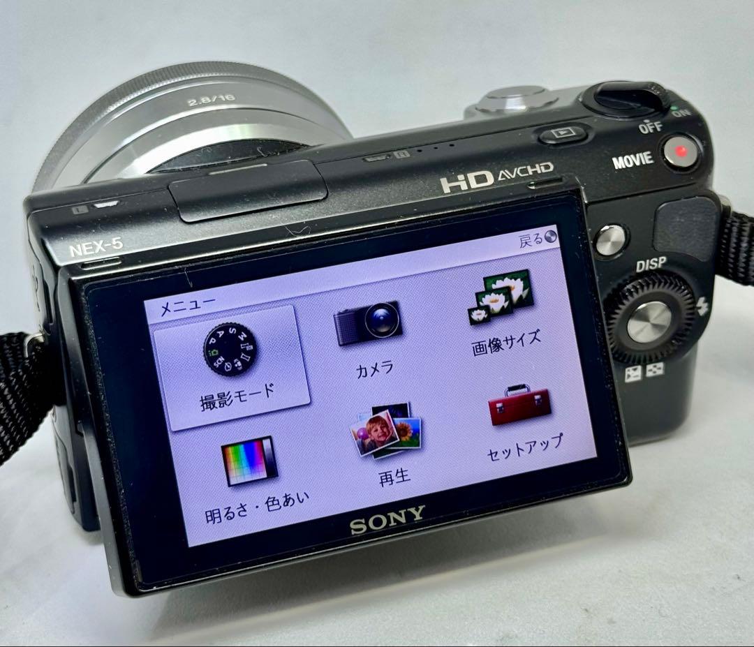 SONY NEX-5 16mm ワイド・魚眼 コンバーター セット 純正ケース付