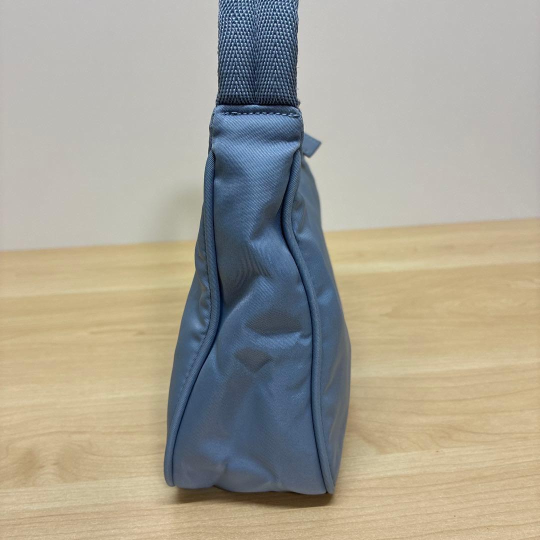 PRADA プラダ　ハンドバッグ　ミニバッグ　ポーチ　ナイロン　ライトブルー系