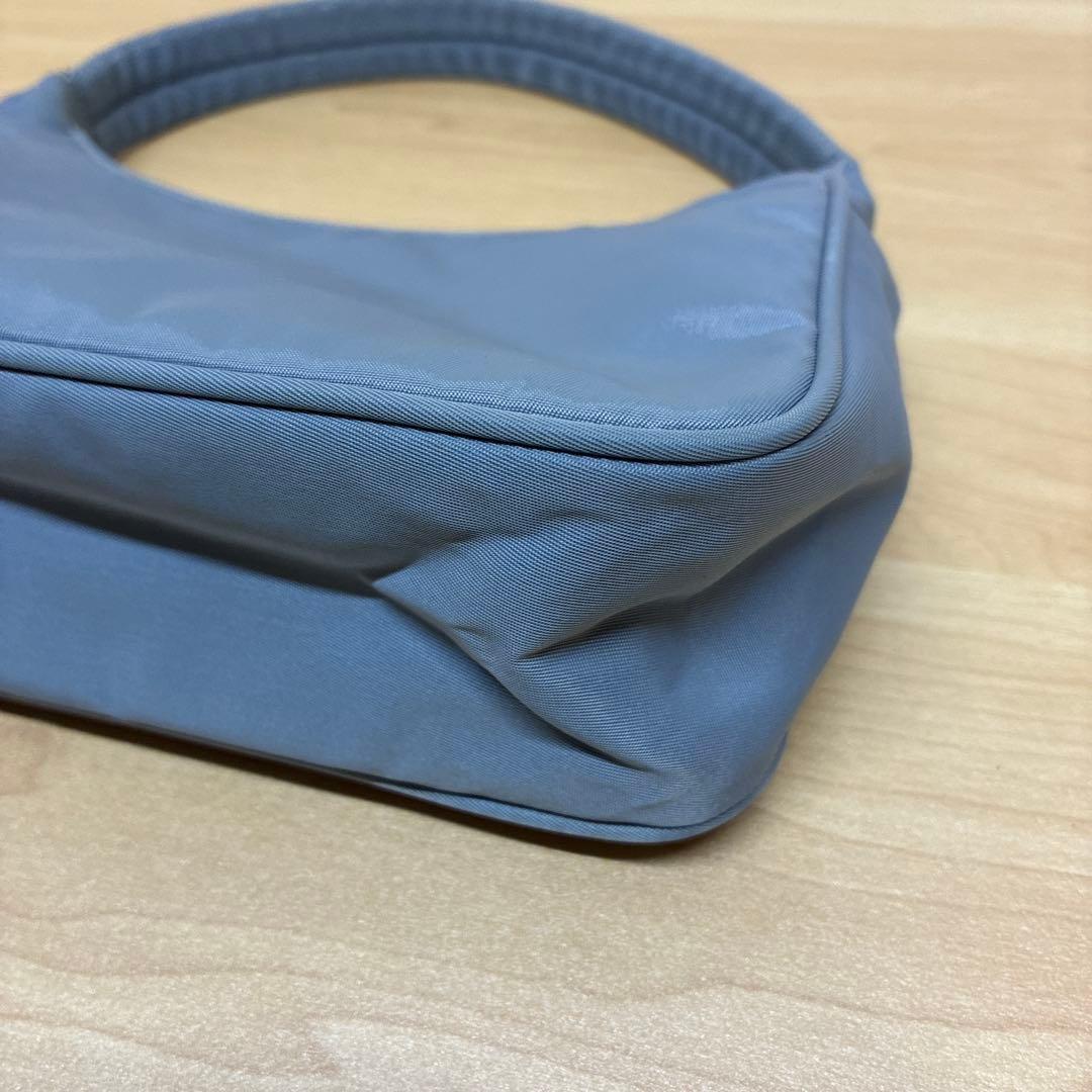 PRADA プラダ　ハンドバッグ　ミニバッグ　ポーチ　ナイロン　ライトブルー系