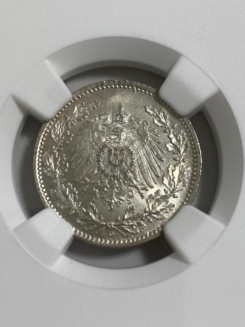 1917A 1918D ドイツ銀貨 2枚セット 古銭 1/2 Mark