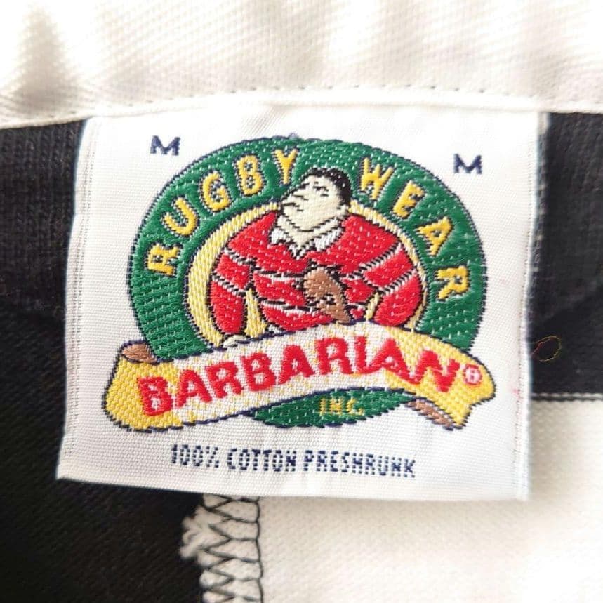 【別注】 BARBARIAN バーバリアン 星条旗 ラガーシャツ
