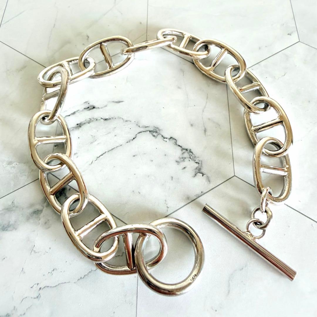 シェーヌダンクル シルバー925 アンカーチェーン GMサイズ 13コマ ブレス