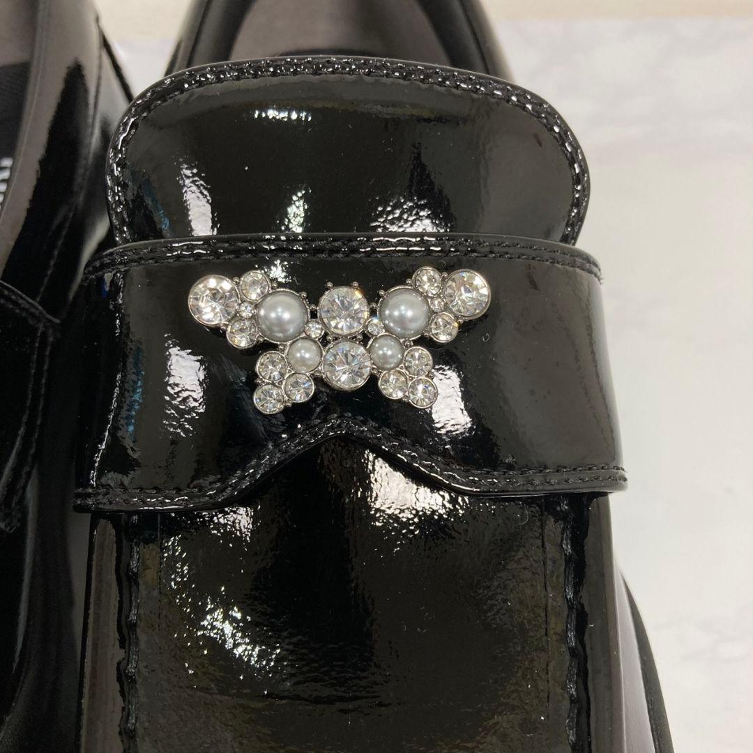 プラスダイアナ　ビジュー付きスニーカーローファー　厚底　箱付き