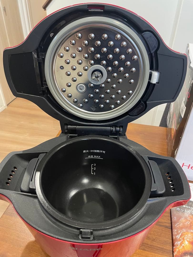 SHARP 電気圧力鍋 KN-HW16F-R レッド