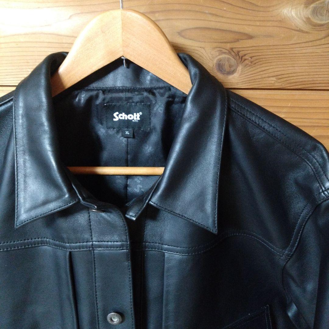 Schott ショット シープレザー 1st トラッカージャケット 革ジャン