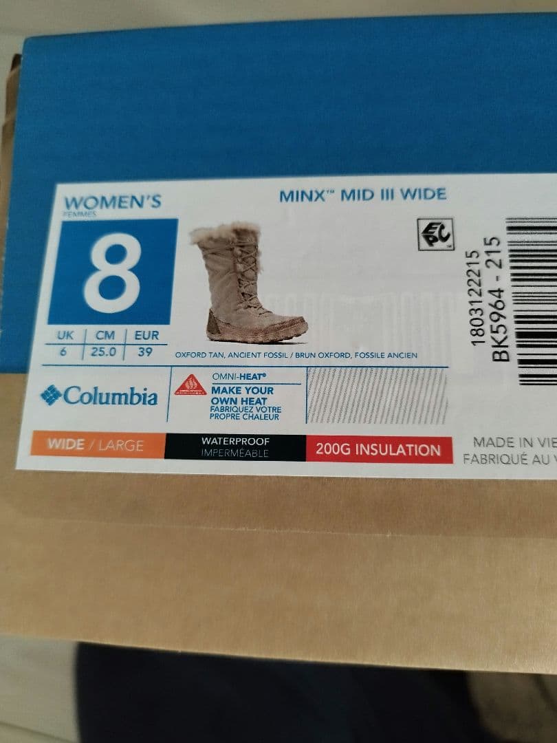 H*A様 Columbia 防水 スノーブーツ ２５ オムニヒート ウィンターブ
