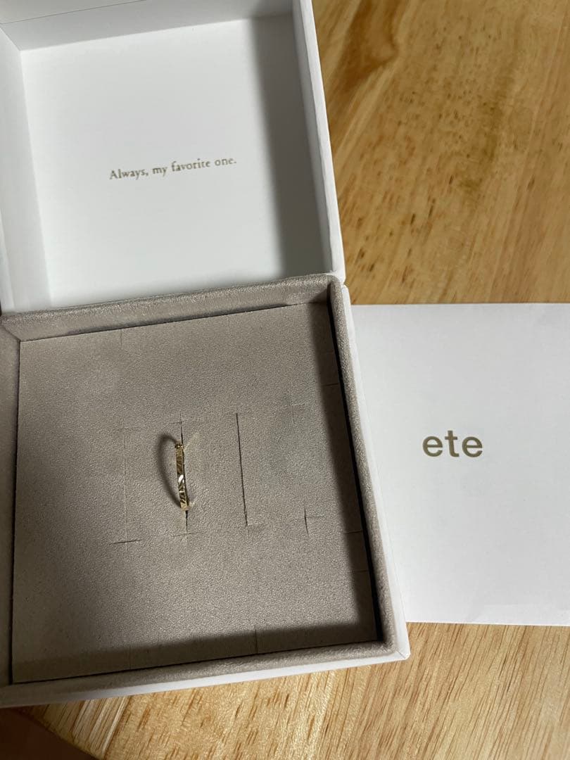 ete クレールK10 フープピアス　片耳のみ　エテ