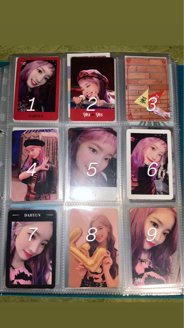 TWICE ダヒョン トレカ ばら売りも可能