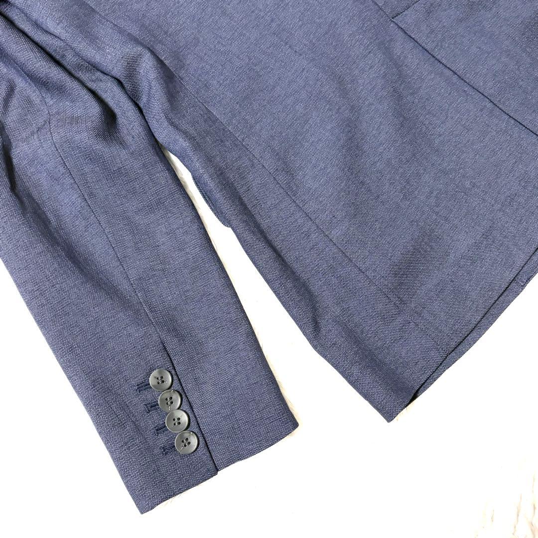 ✨美品✨ 洗える プラステ スーツ パンツ セットアップ 青 紺