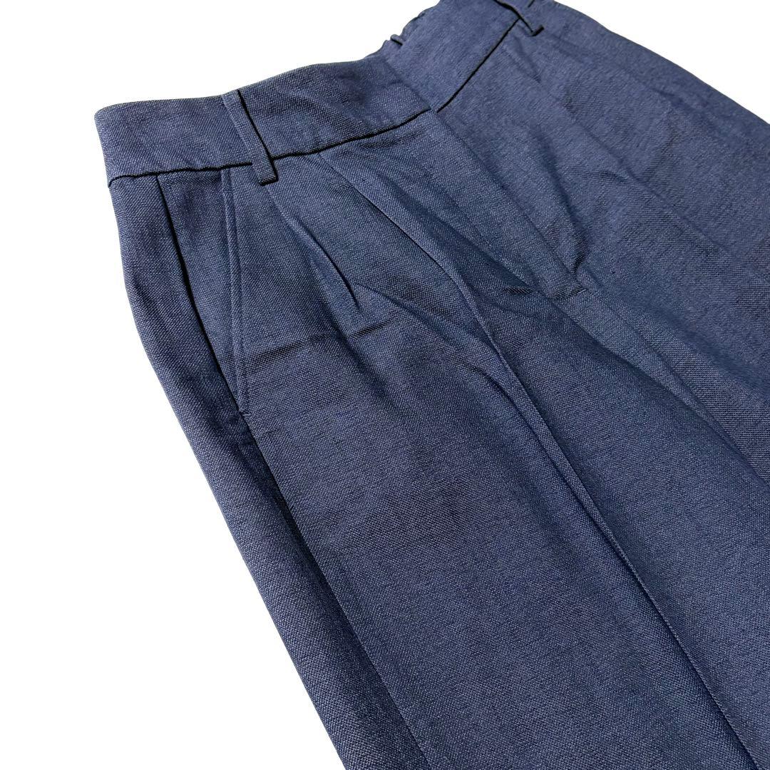 ✨美品✨ 洗える プラステ スーツ パンツ セットアップ 青 紺