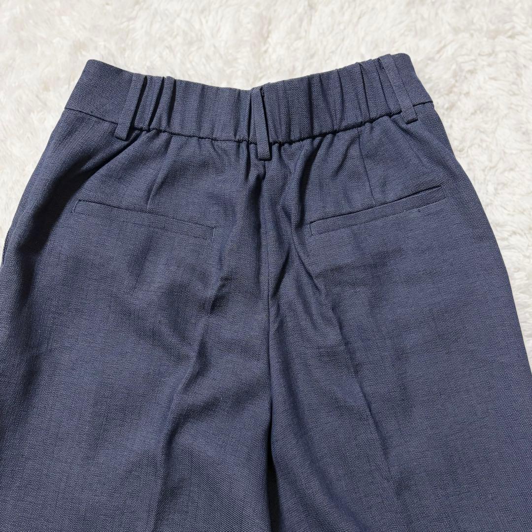 ✨美品✨ 洗える プラステ スーツ パンツ セットアップ 青 紺