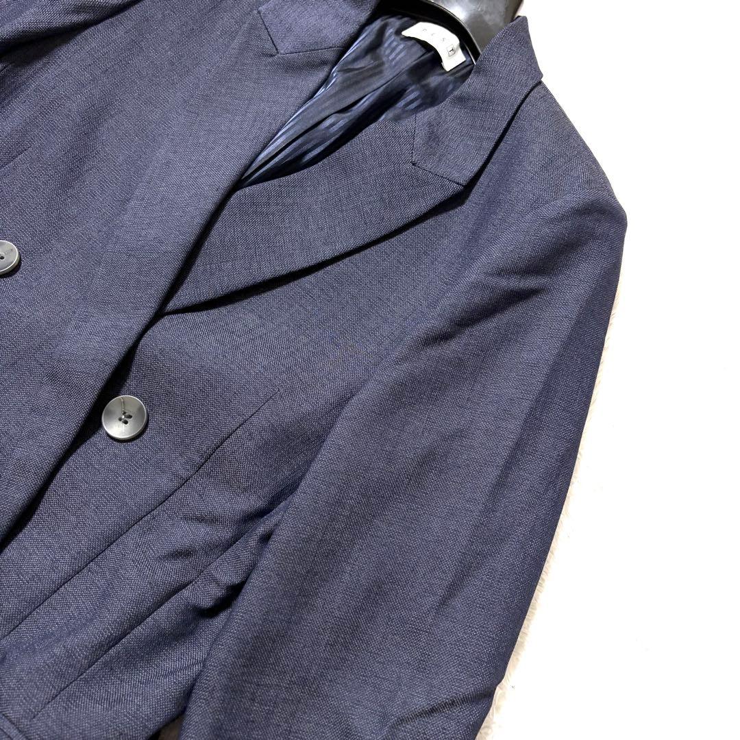 ✨美品✨ 洗える プラステ スーツ パンツ セットアップ 青 紺
