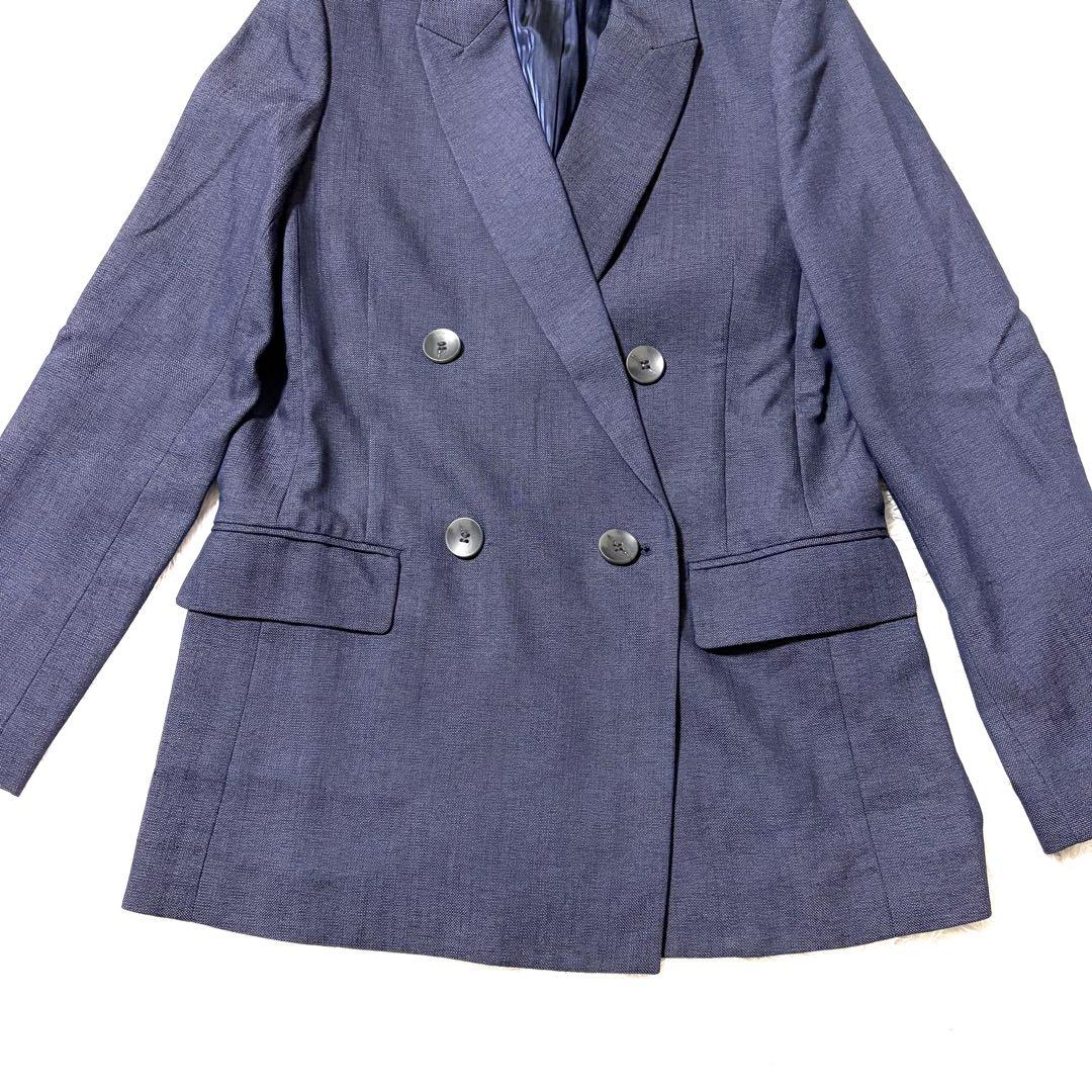 ✨美品✨ 洗える プラステ スーツ パンツ セットアップ 青 紺