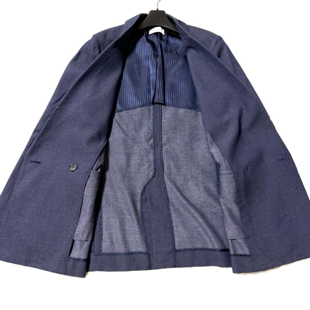 ✨美品✨ 洗える プラステ スーツ パンツ セットアップ 青 紺