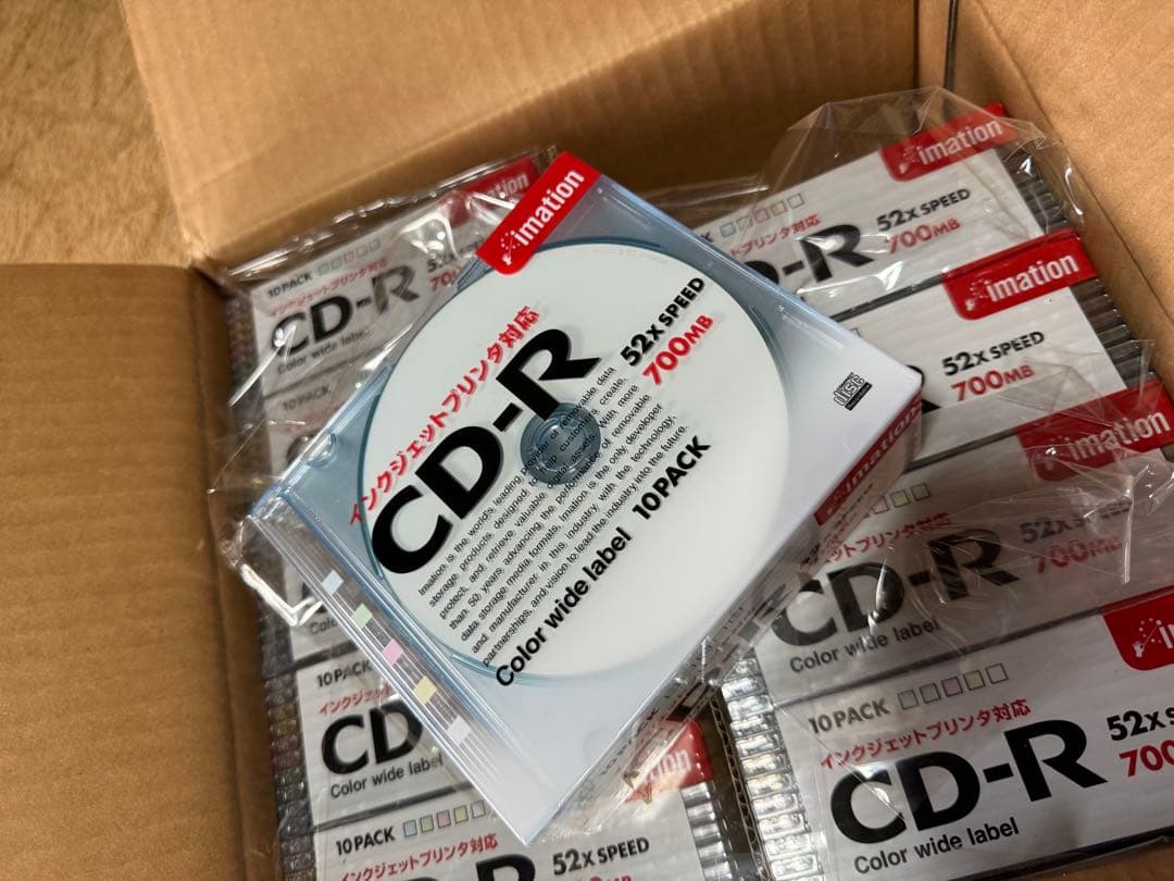 100本　imation CD-R 700MB 10枚セット✖️10