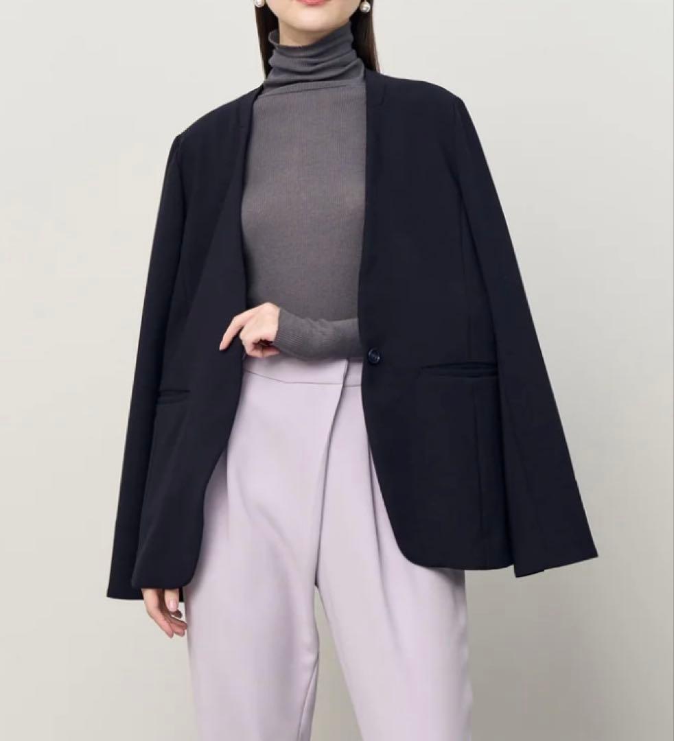 いよ⭐︎ソージュ　soeju ウールライクジャケット　パンツスーツ　セット