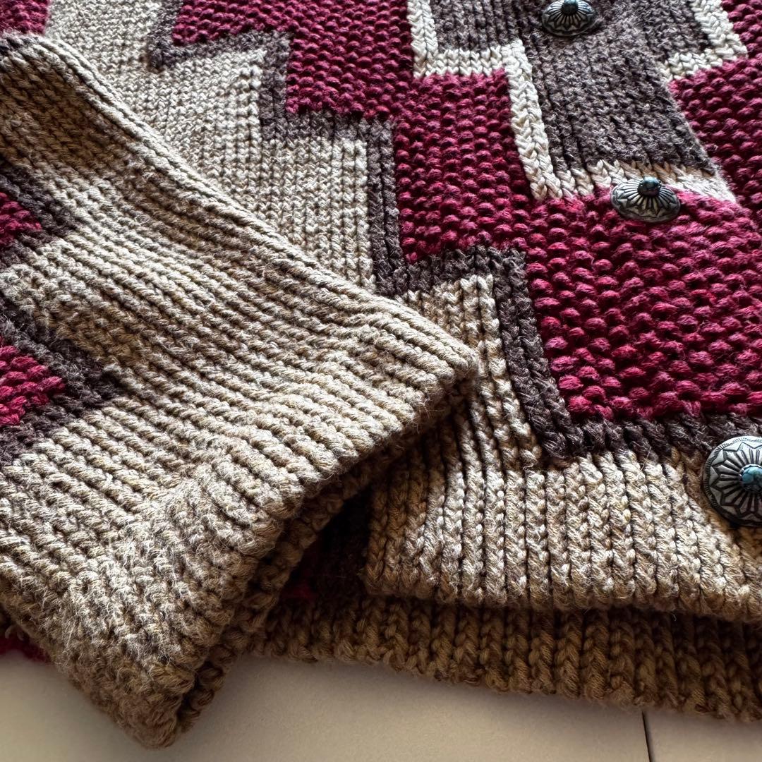 ラルフローレン ネイティブ ハンドニット カーディガン セーター 希少 Lサイズ