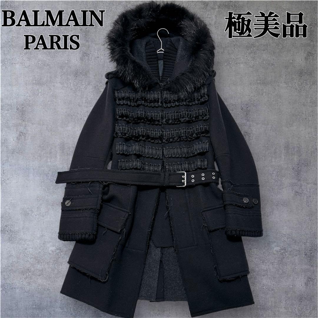 極美品✨BALMAIN バルマン モッズコート ミリタリーコート ロングコート