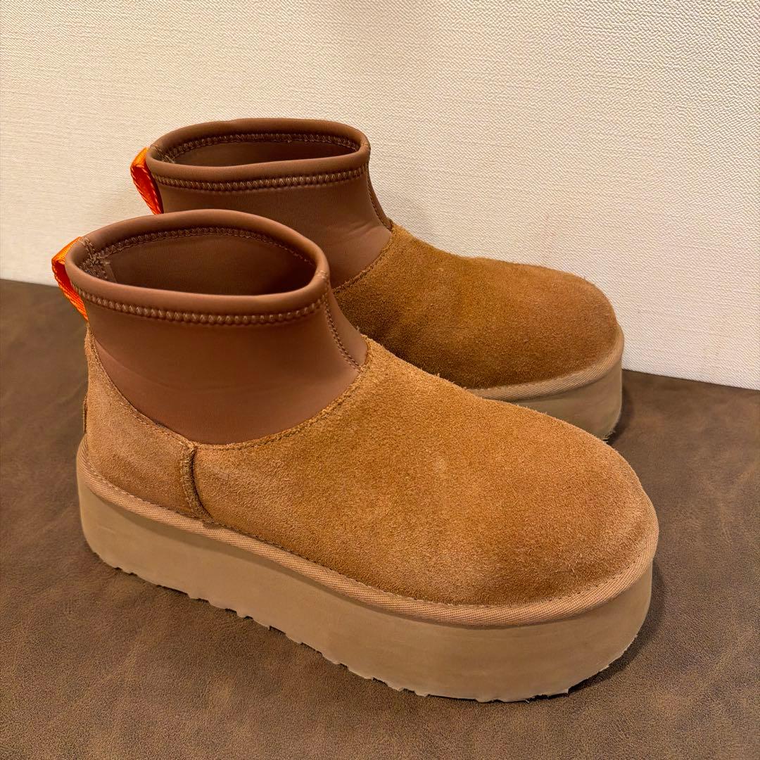 久美子！UGG ブラウン 厚底スリッポンブーツ