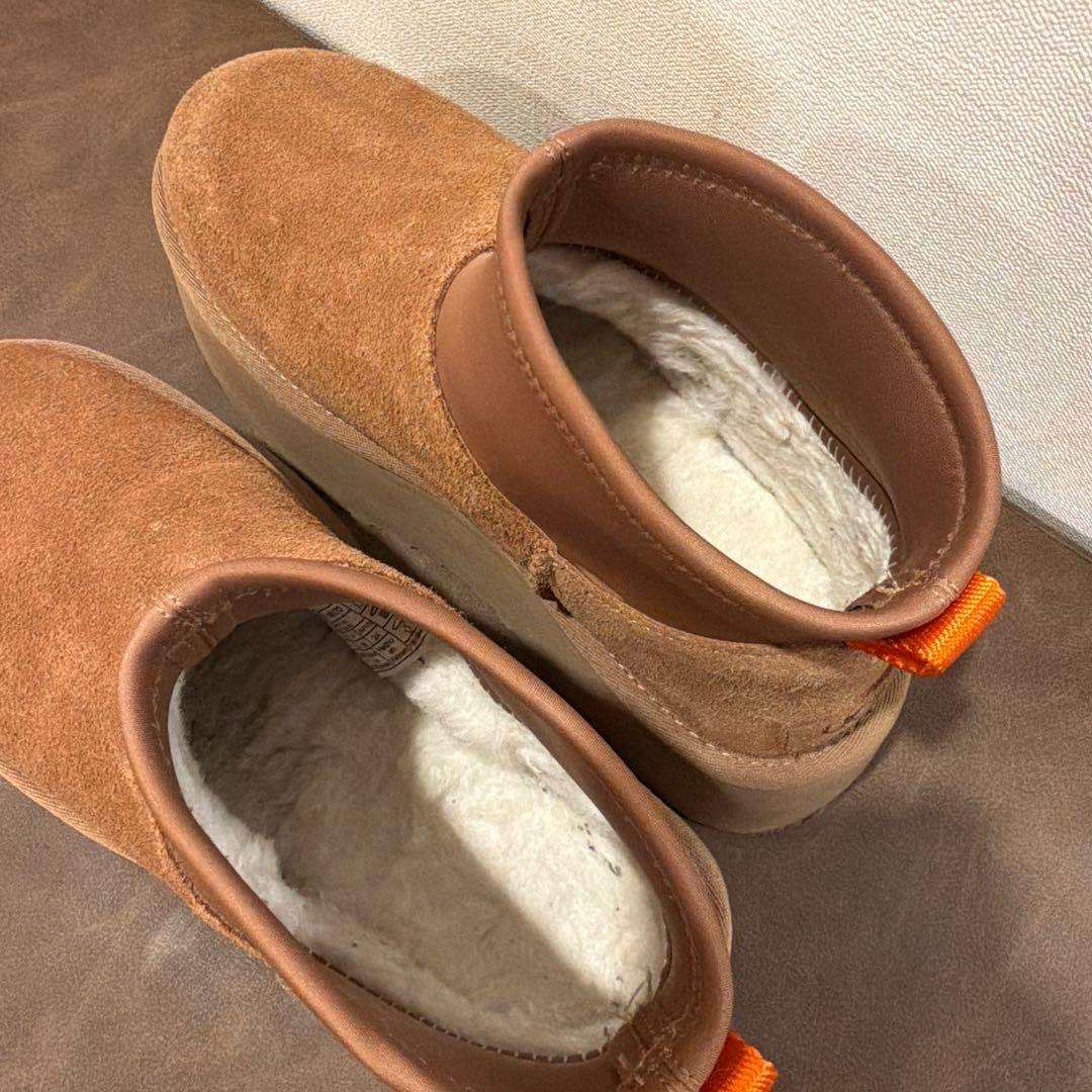 久美子！UGG ブラウン 厚底スリッポンブーツ