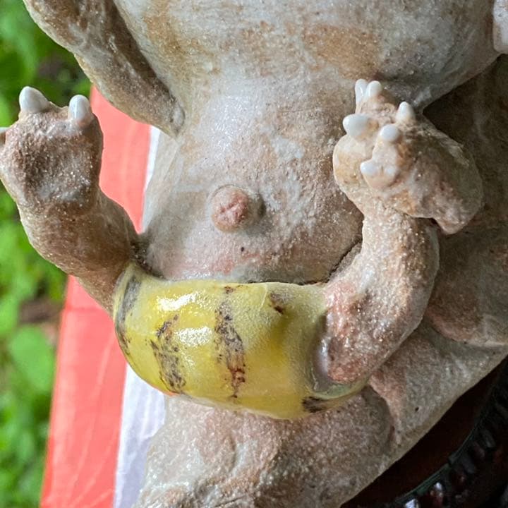 2125様感謝‼️邪気を祓う‼️愛ある作家コワかわフィギュリン「かみなりぼうや」一体