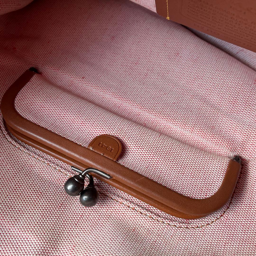 COACH バーガンディ レザー ハンドバッグ