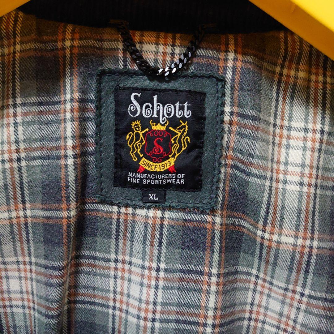 希少XL　schott クラシックレーサー　シングルライダース