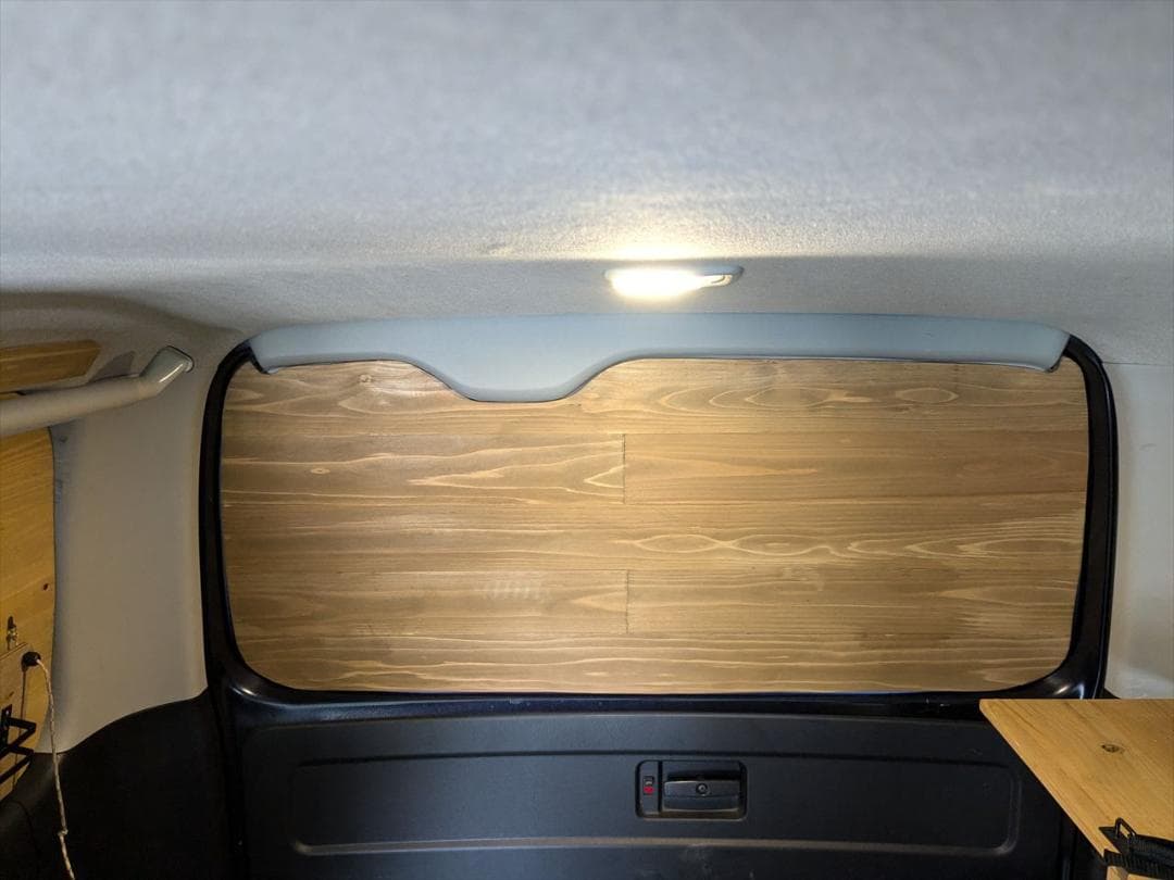 YU　両側（テーブル有）+リアゲートセット　ウォルナット焼き+裏面ブラック