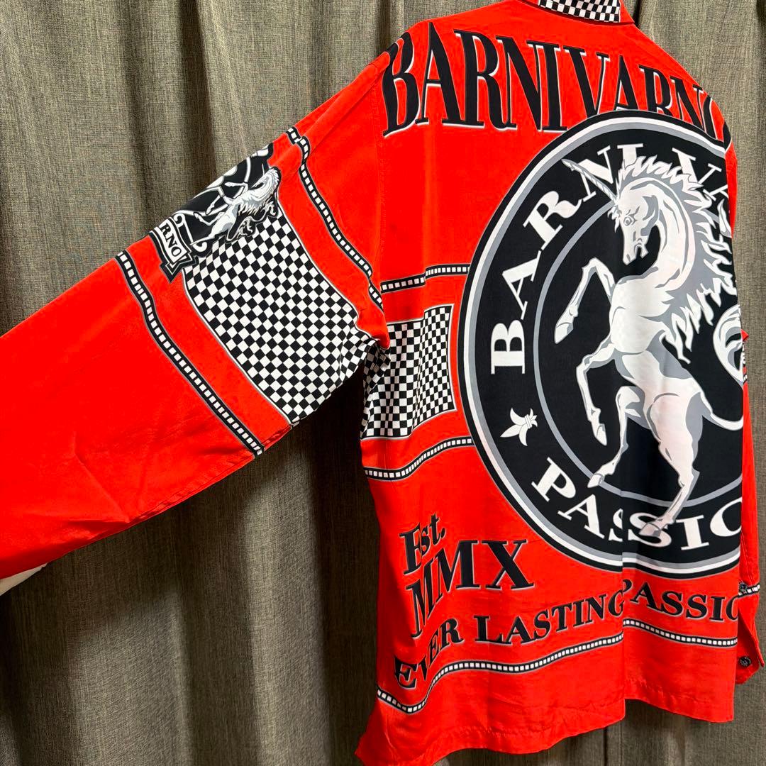 BARNI VARNO レッド 長袖シャツ L