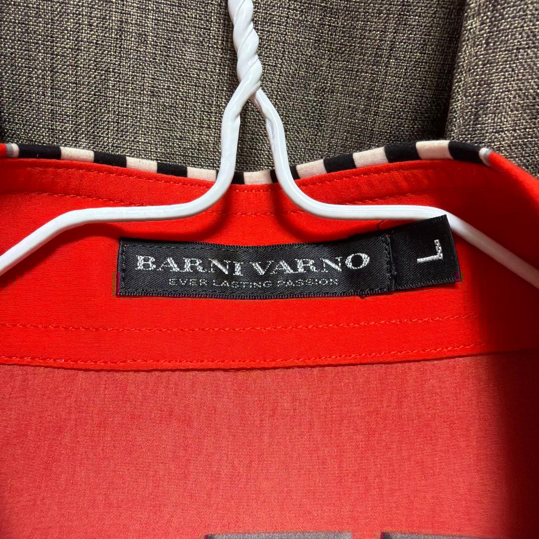 BARNI VARNO レッド 長袖シャツ L