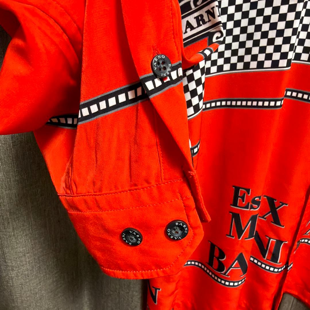 BARNI VARNO レッド 長袖シャツ L