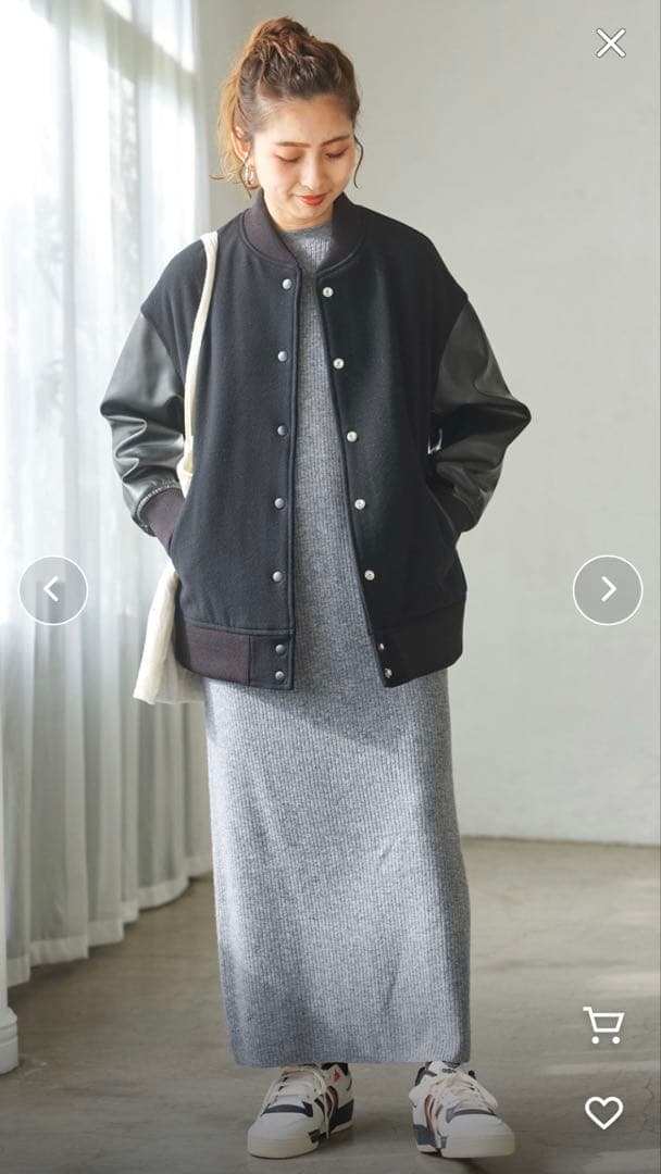 Spick & Span スタジアムジャンパー 38　黒