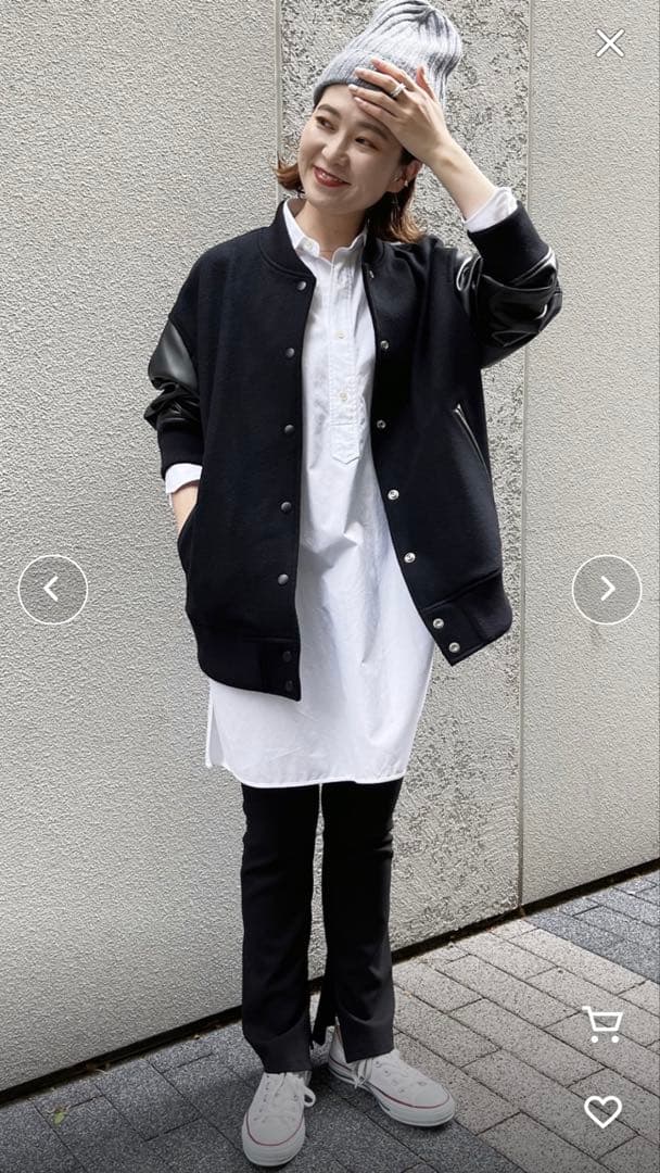 Spick & Span スタジアムジャンパー 38　黒