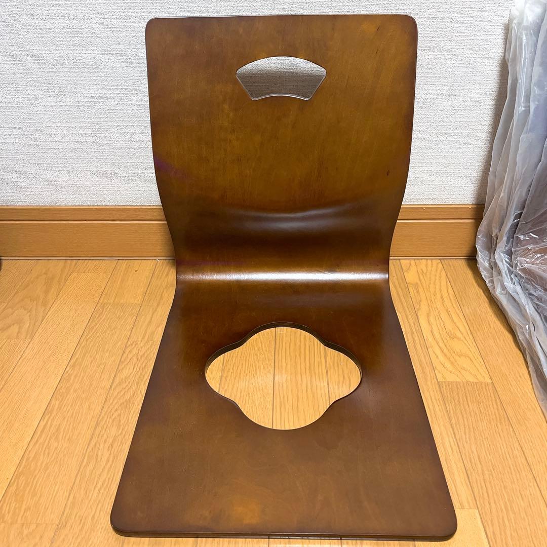 新品未使用 光製作所 HIKARI 座椅子 8脚セット 木製 曲木 和家具 ②