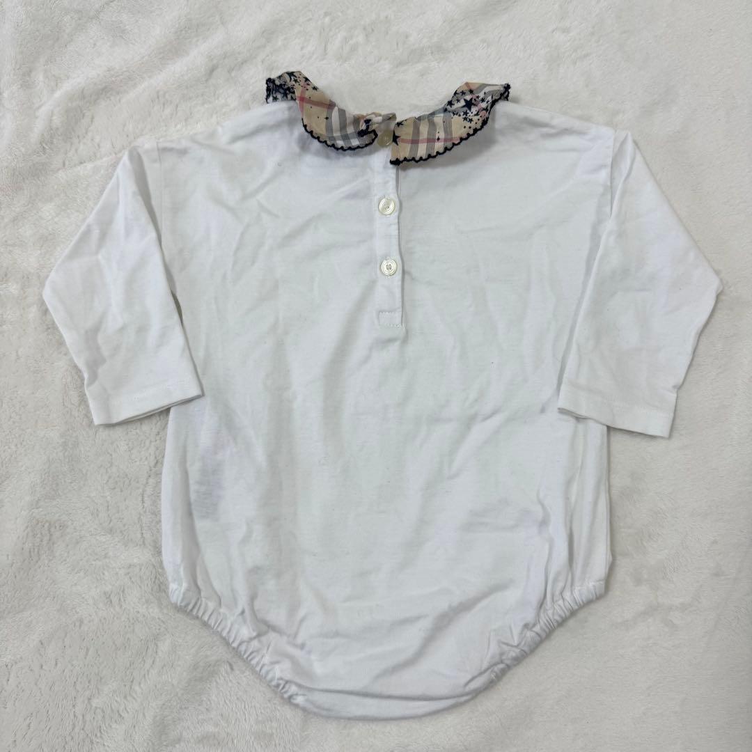 美品　バーバリー　フリル襟付き　ロンパース　サス付きスカート　セットアップ　6M