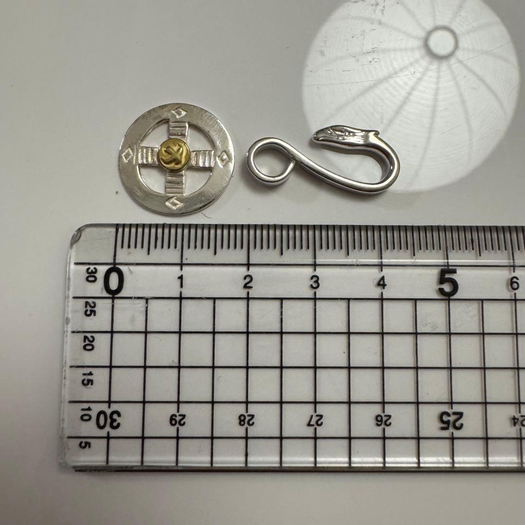 専用 シルバー925 太角チェーンセット & プレーンホイール