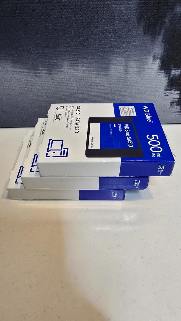 3個セットWDBlue\SATA\SSD\500GB[新品・未開封]