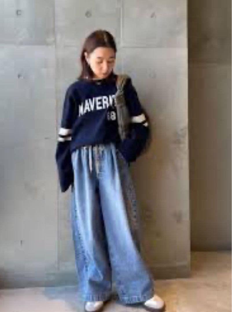 JOURNAL STANDARD イージーデニムワイドパンツ