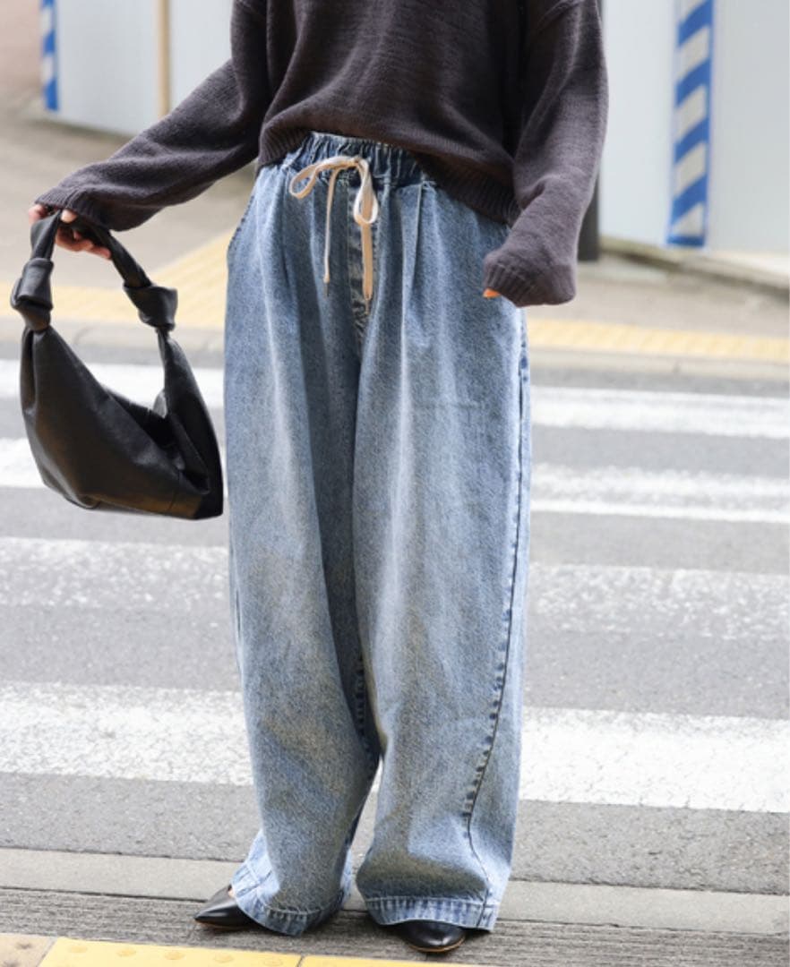 JOURNAL STANDARD イージーデニムワイドパンツ