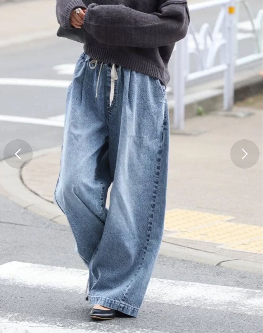 JOURNAL STANDARD イージーデニムワイドパンツ