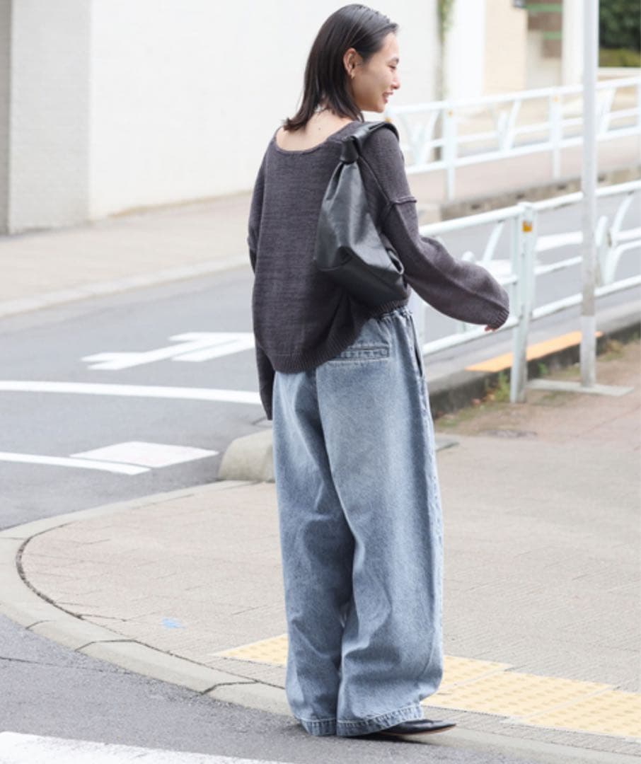 JOURNAL STANDARD イージーデニムワイドパンツ