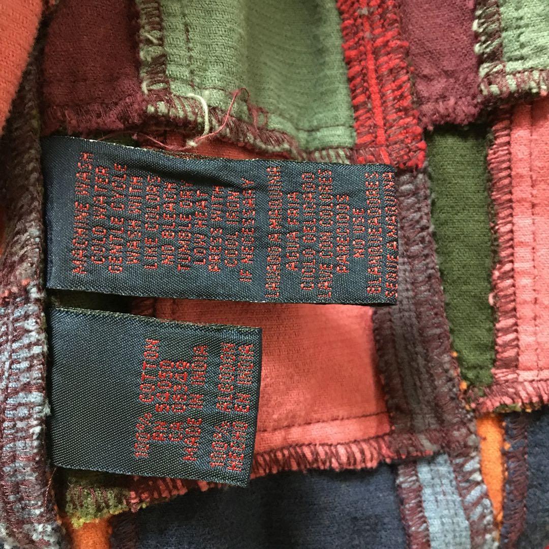 ユーロヴィンテージ　ラルフローレン コーデュロイベスト　デニム　パッチワーク