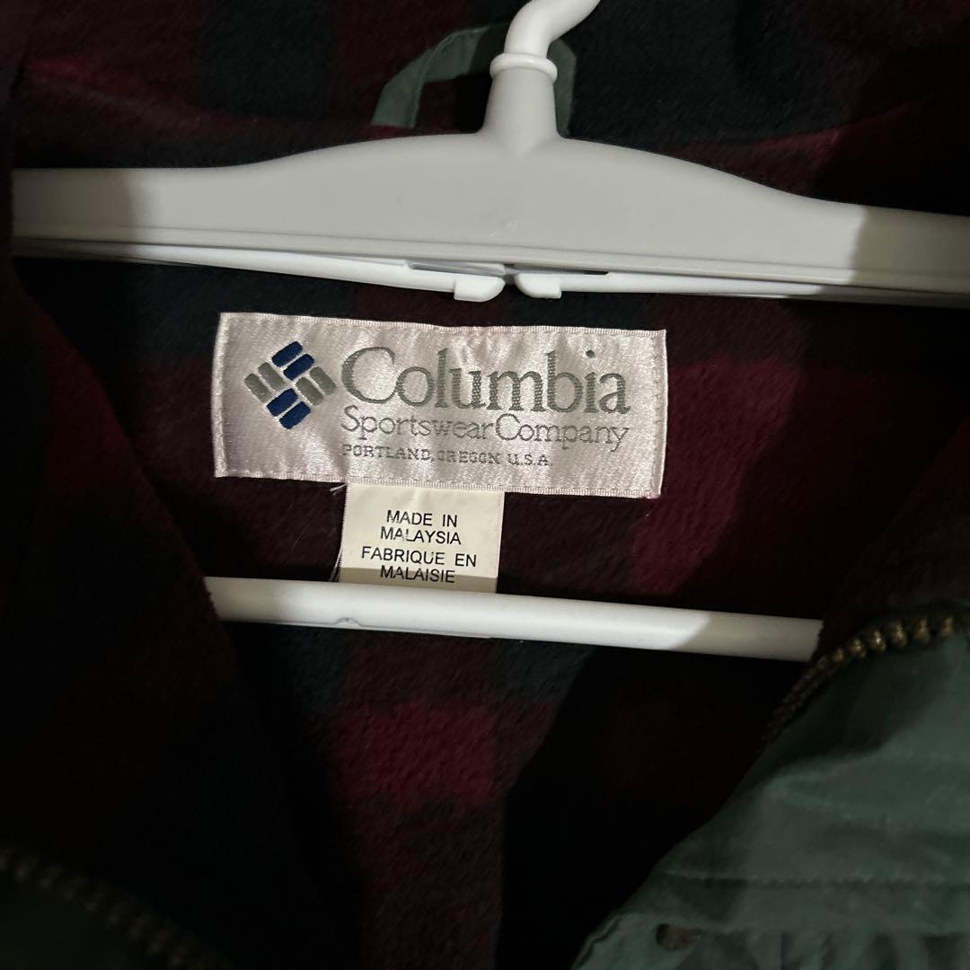 Columbia グリーンカジュアルジャケット 内側フリースのビンテージ❗️セール