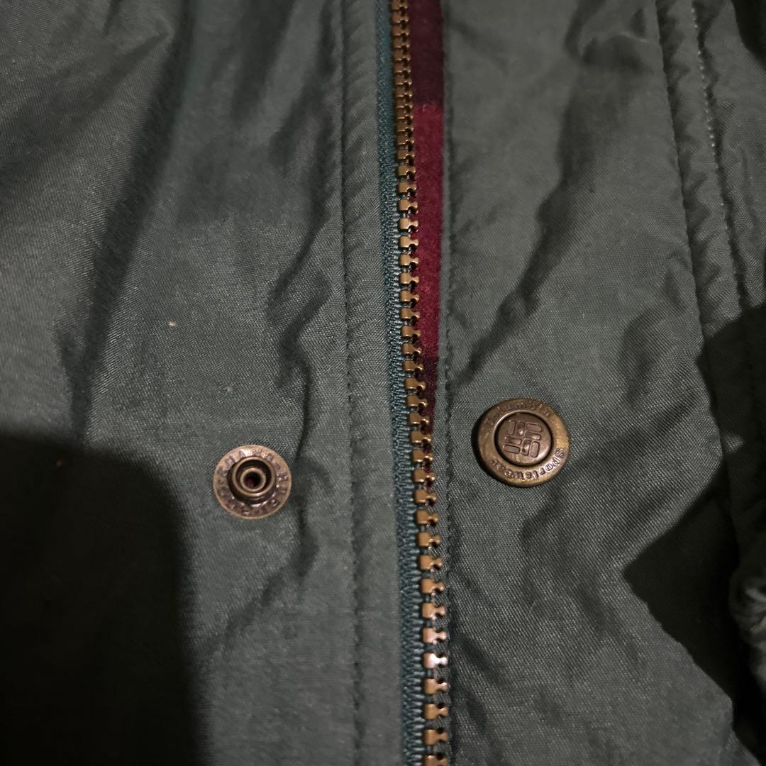 Columbia グリーンカジュアルジャケット 内側フリースのビンテージ❗️セール