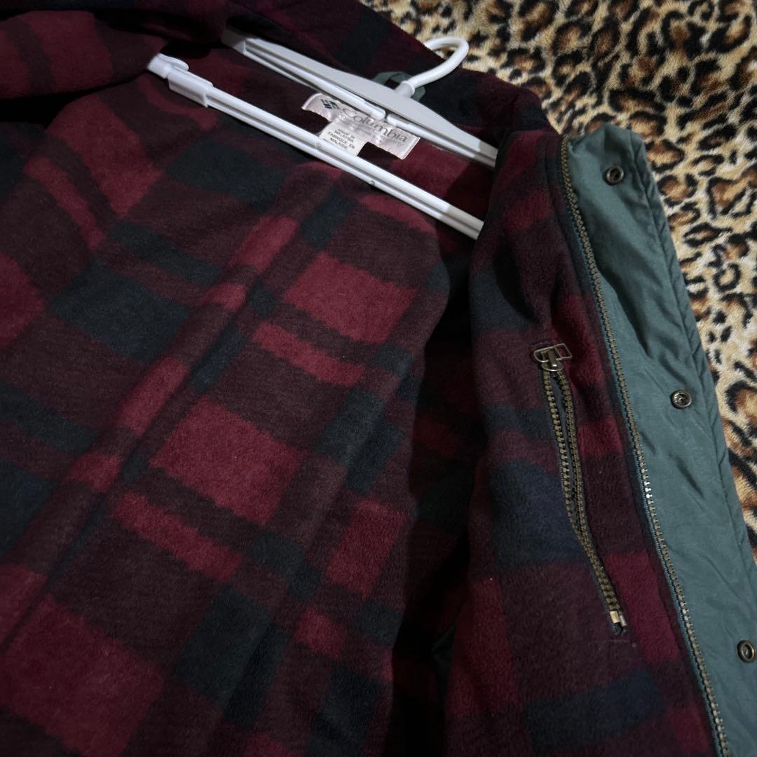 Columbia グリーンカジュアルジャケット 内側フリースのビンテージ❗️セール