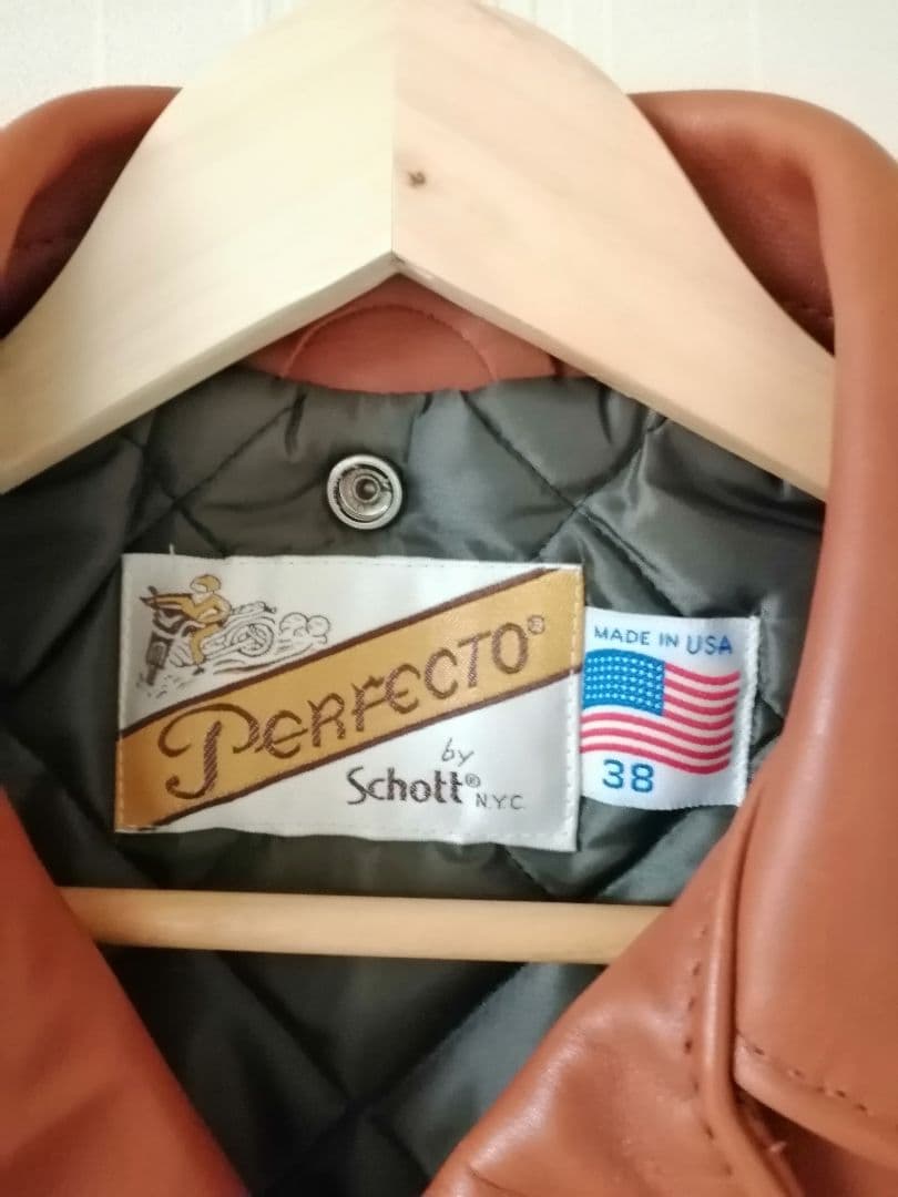 schottライダースジャケット618サイズ38茶革ブラウン美品