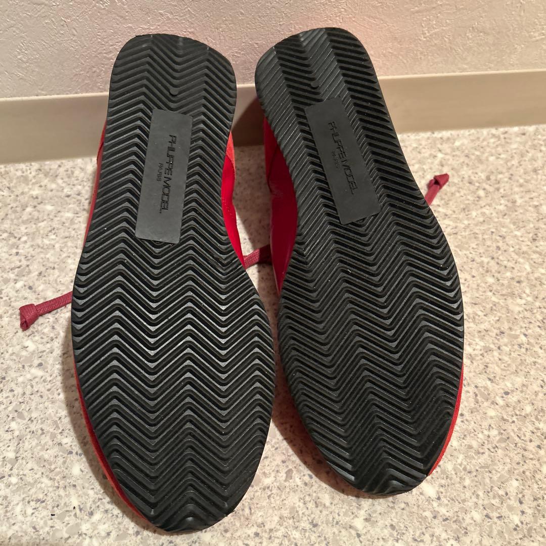 PHILIPPE MODEL 42 赤　メンズスニーカー